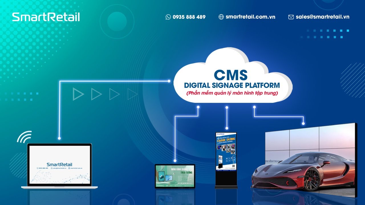 [Hướng dẫn sử dụng phần mềm Digital Signage] Đăng nhập hệ thống - SmartRetail