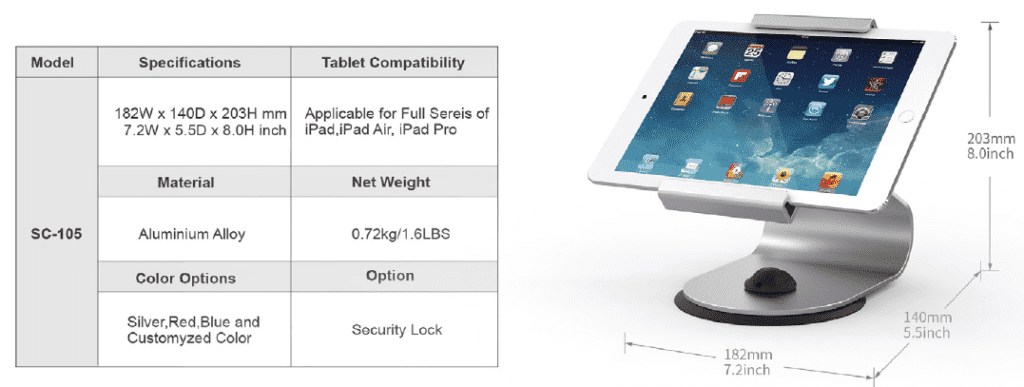 Giá đỡ iPad Pro cao cấp - Giá đỡ máy tính bảng - Chân đến iPad | SmartRetail