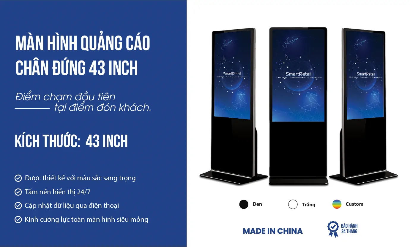 Màn hình quảng cáo chân đứng 43 inch 