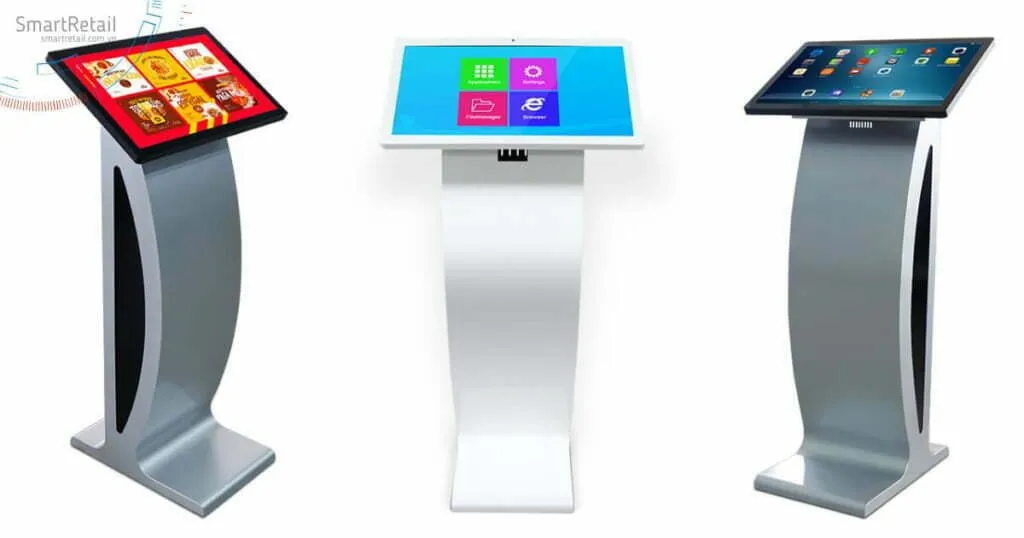 Màn hình cảm ứng chân quỳ | Màn hình LCD cảm ứng chân quỳ | Màn hình quảng cáo chân quỳ - SmartRetail