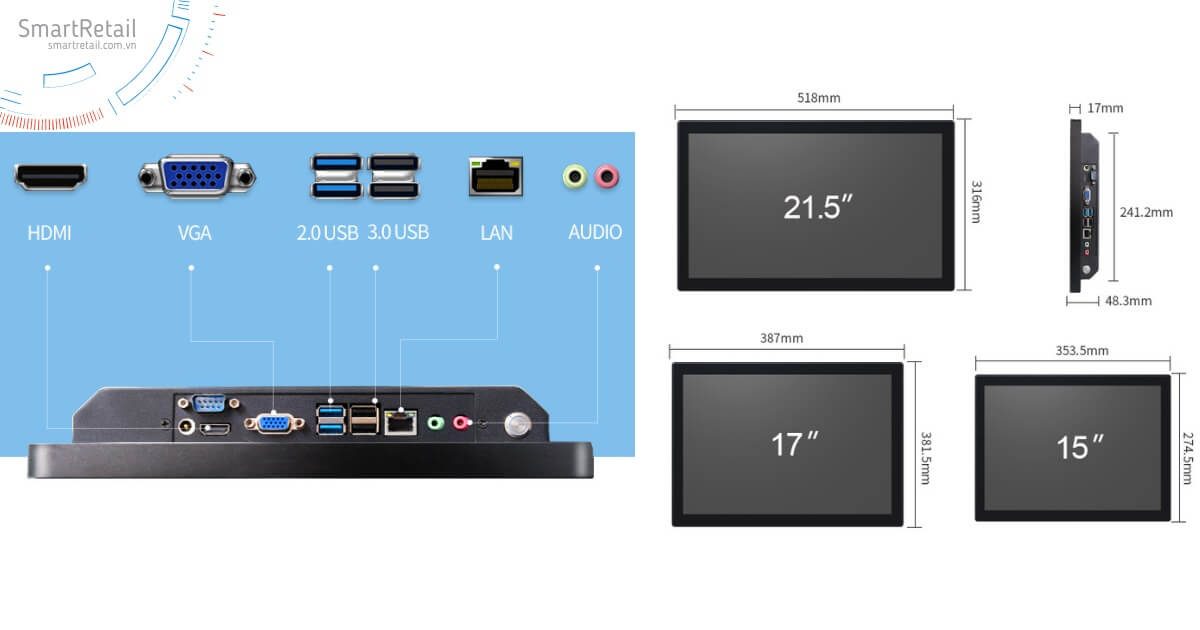 Màn hình cảm ứng chân quỳ 17 inch | Màn hình LCD cảm ứng chân quỳ 17 inch | Màn hình cảm ứng 17 inch - SmartRetail Màn hình cảm ứng chân quỳ | Màn hình LCD cảm ứng chân quỳ | Màn hình quảng cáo chân quỳ - SmartRetail