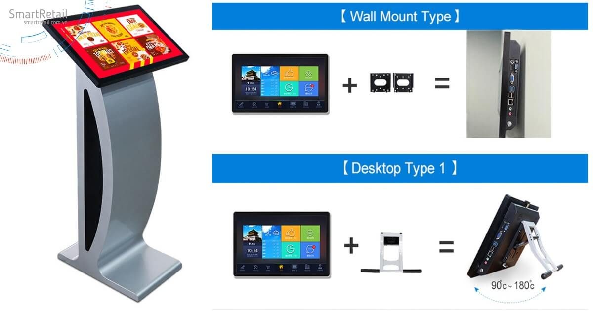 Màn hình cảm ứng chân quỳ 17 inch | Màn hình LCD cảm ứng chân quỳ 17 inch | Màn hình cảm ứng 17 inch - SmartRetail Màn hình cảm ứng chân quỳ | Màn hình LCD cảm ứng chân quỳ | Màn hình quảng cáo chân quỳ - SmartRetail