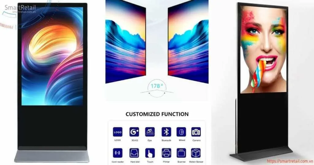 Màn hình LCD quảng cáo chân đứng - Màn hình Standee điện tử | SmartRetail