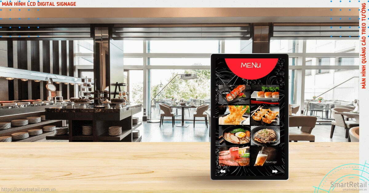 Màn hình quảng cáo treo tường | Màn hình Digital Signage treo tường | Màn hình LCD treo tường - SmartRetail