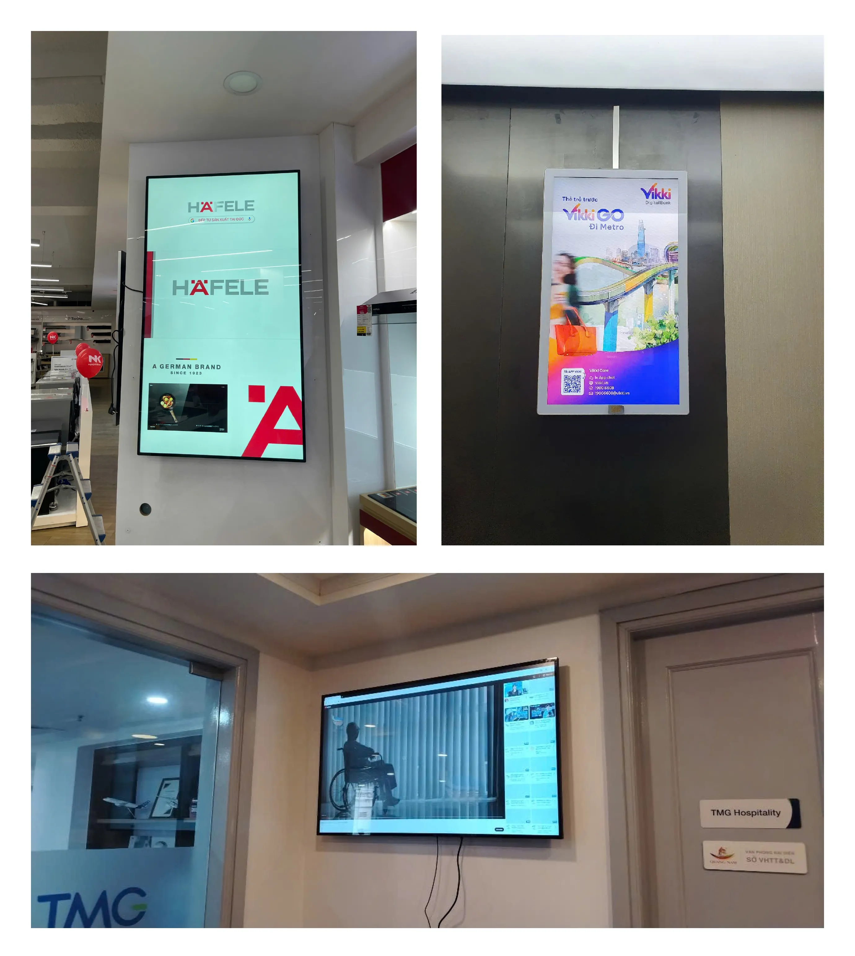 Man hinh quang cao treo tuong | Man hinh LCD treo tuong | Man hinh treo tuong LCD Digital Signage - SmartRetail