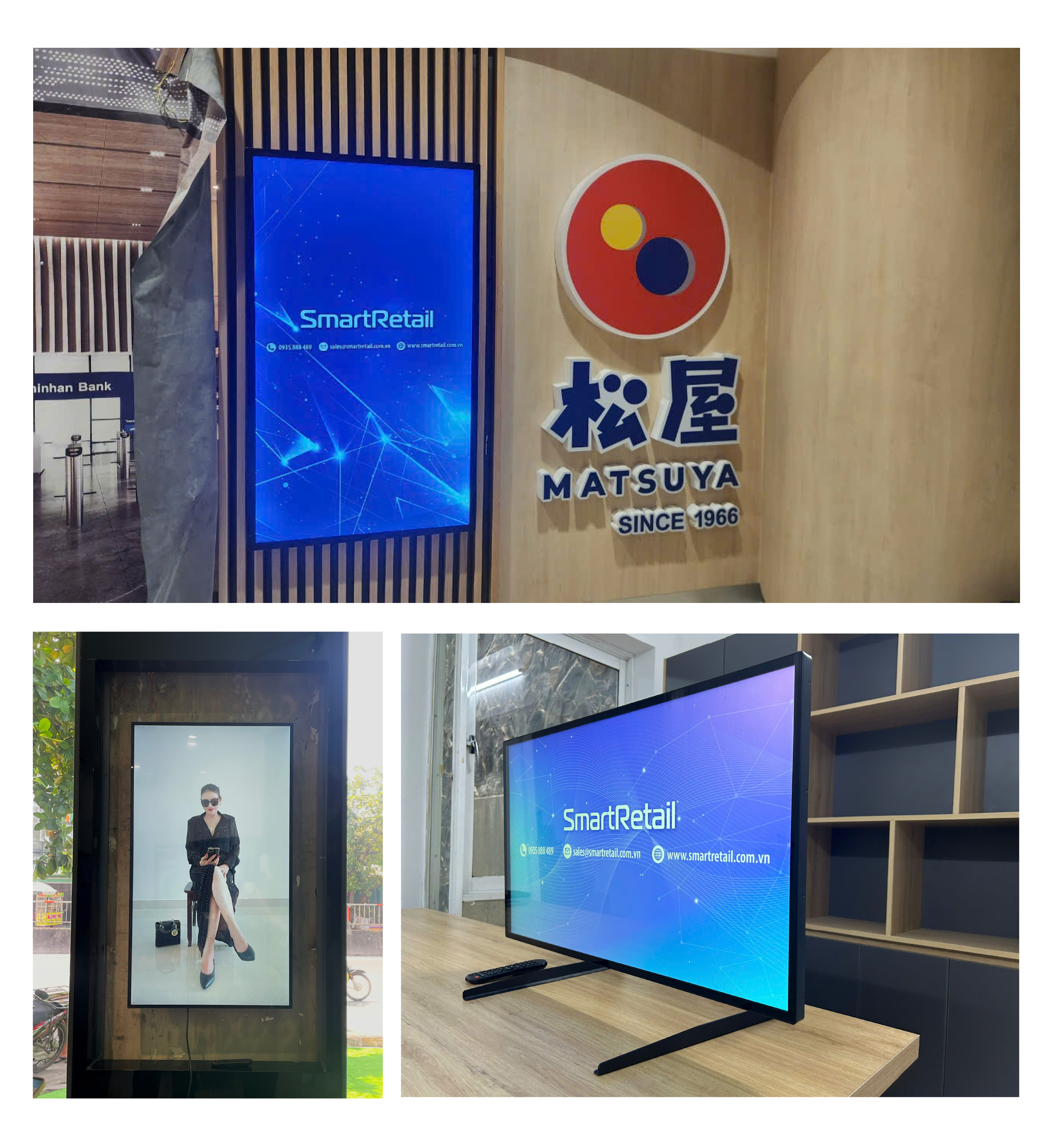 Màn hình quảng cáo treo tường 65 inch 