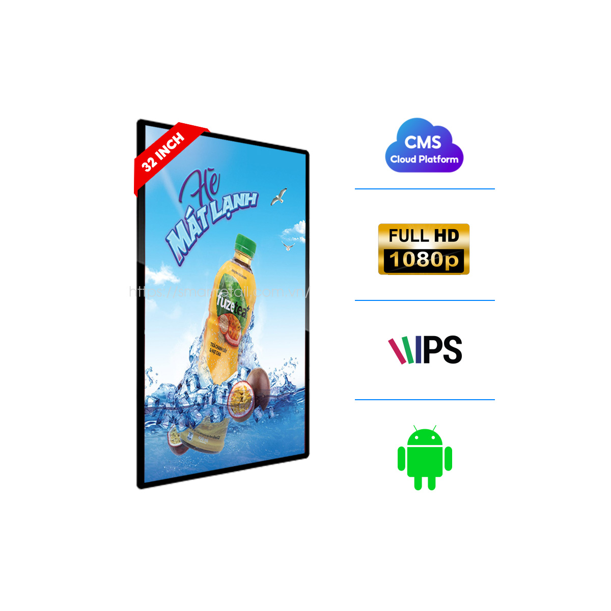 Man Hinh Quang Cao Treo Tuong 32 Inch