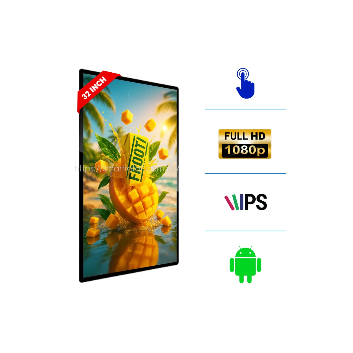 Màn hình quảng cáo treo tường cảm ứng 32 inch | SmartRetail