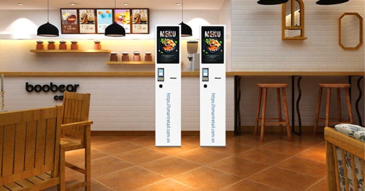 Kiosk bán hàng 22 Inch | Máy bán hàng không tiếp xúc | May bán hàng Self Ordering Kiosk bán hàng 22 Inch | Máy bán hàng không tiếp xúc | May bán hàng Self Ordering - SmartRetail