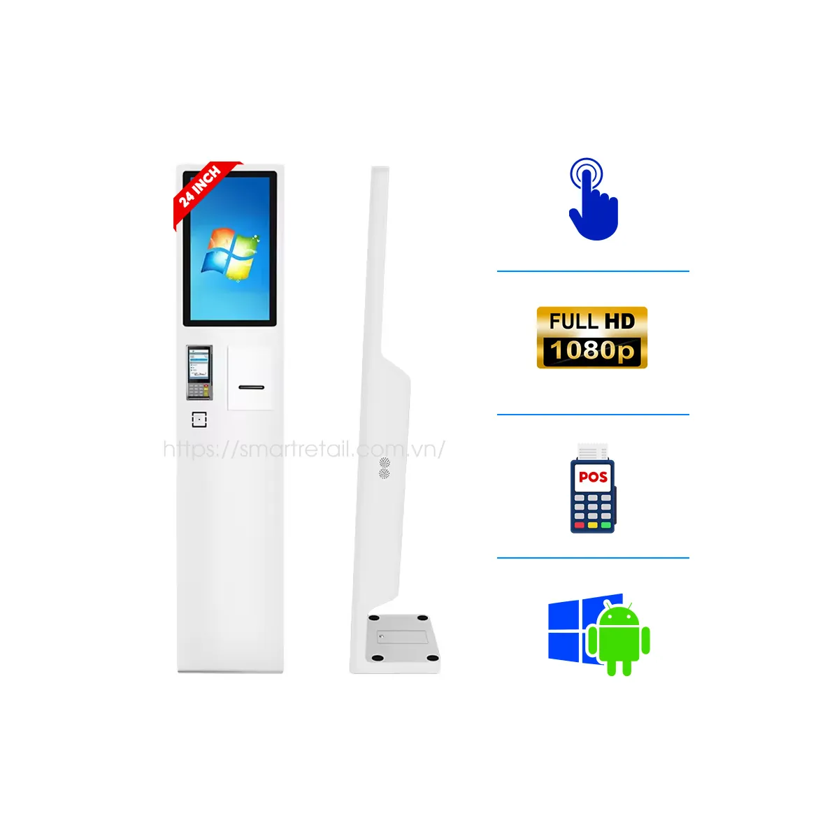 Kiosk bán hàng Self Order 24 Inch
