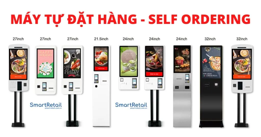 Máy POS bán hàng tự đặt món - Self Ordering - SmartRetail