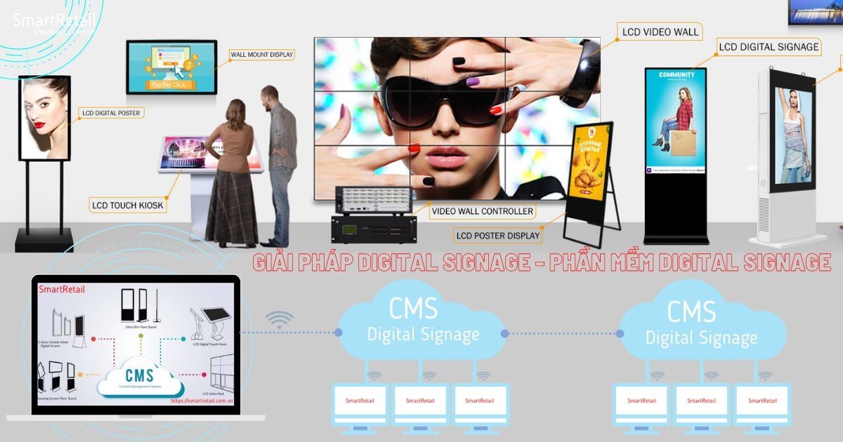 Màn hình LCD chân đứng 32 inch | Màn hình quảng cáo chân đứng 32 inch | LCD Digital Standee - SmartRetail Màn hình quảng cáo chân đứng | Digital Standee | Digital Poster - SmartRetail