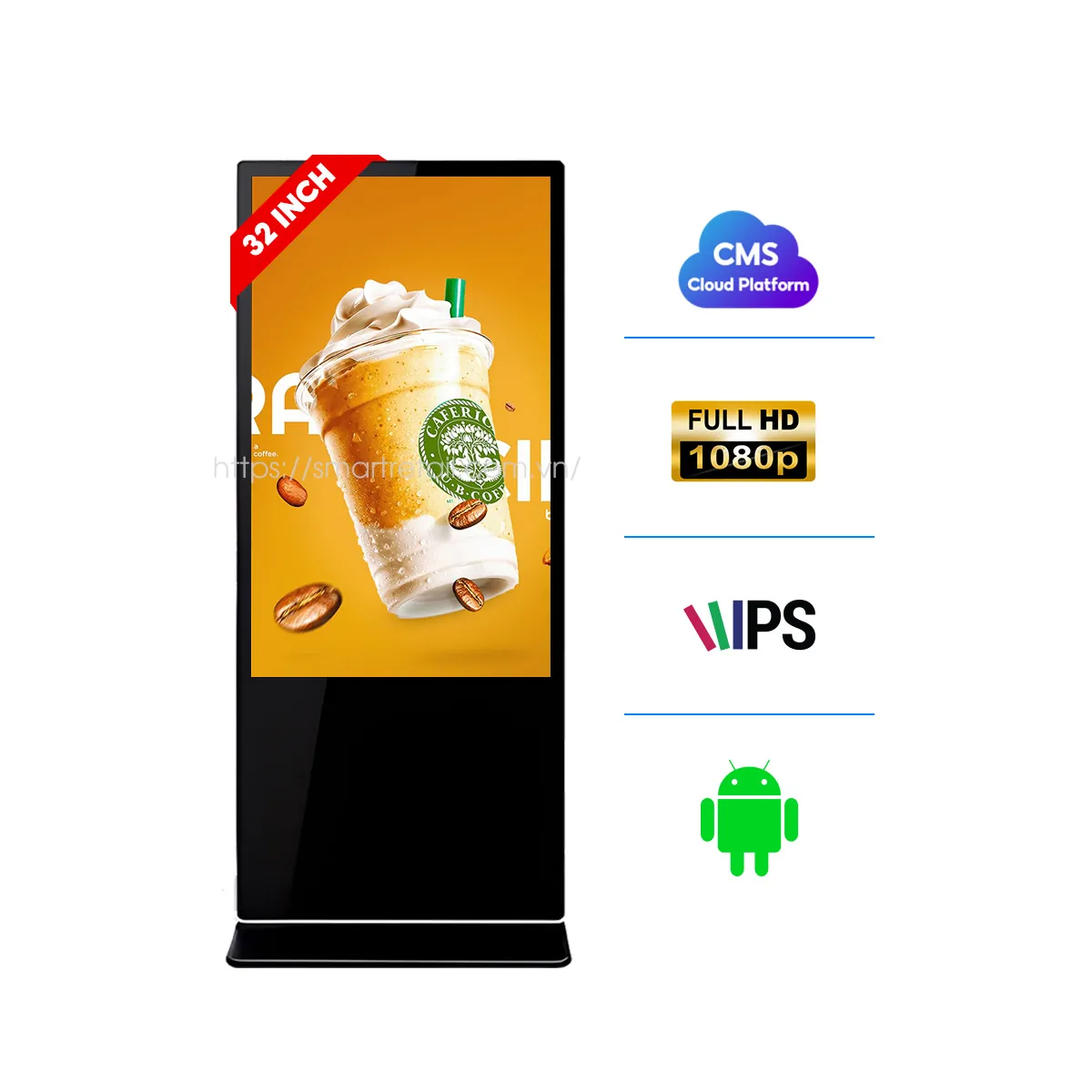 Man Hinh Quang Cao Chan Dung Lcd Digital Signage 32 Inch