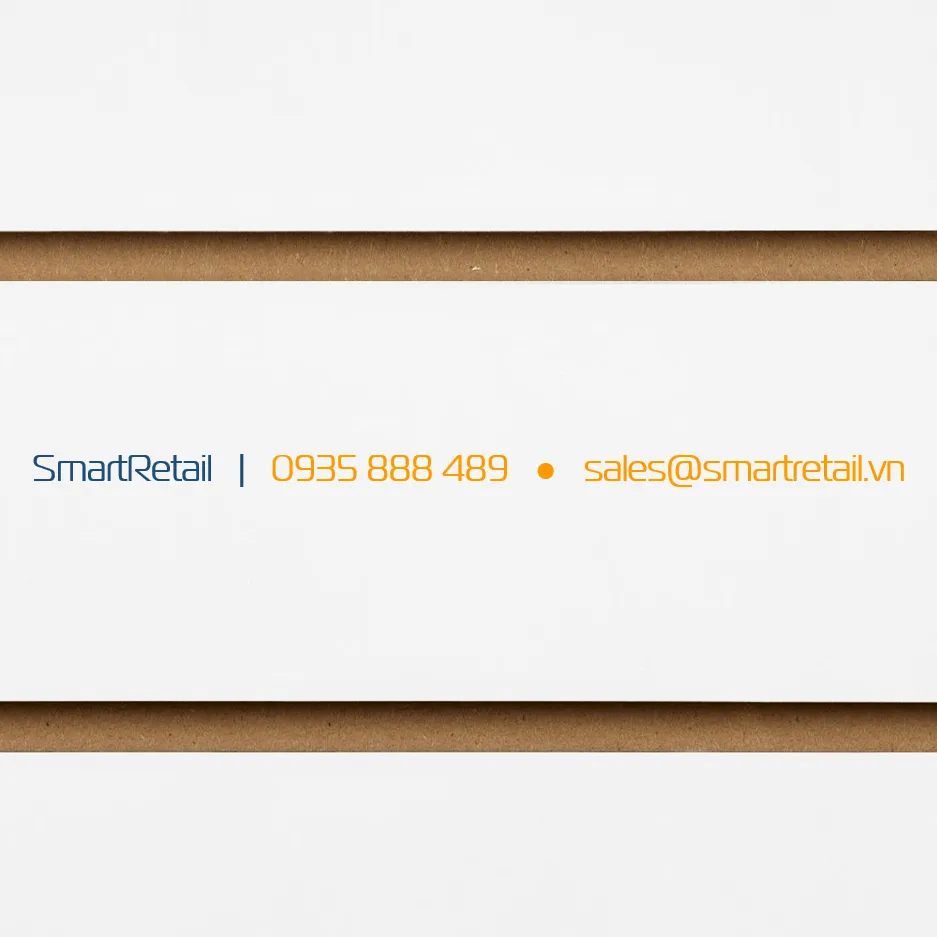 Tấm gỗ Slatwall màu trắng - SmartRetrail - 0935888489