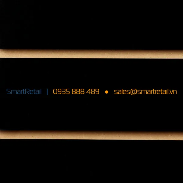 Tấm gỗ Slatwall màu đen - SmartRetail - 0935888489