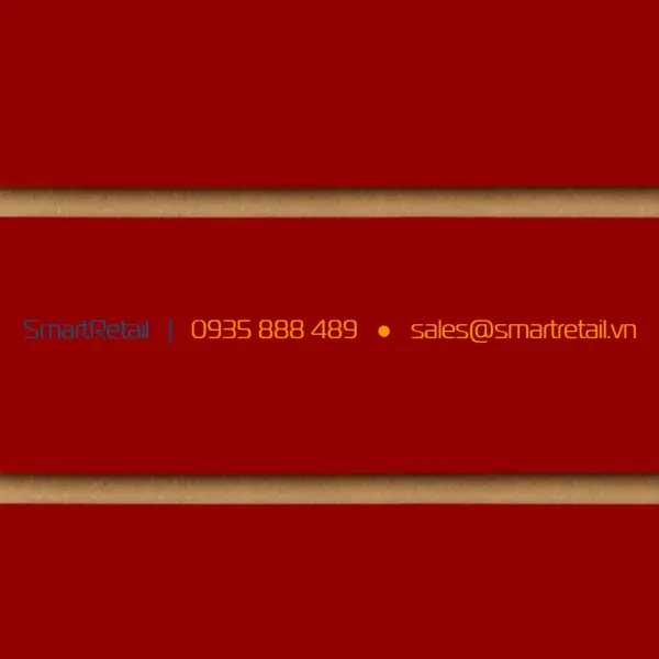 Tấm gỗ Slatwall màu đỏ - SmartRetail - 0945888489