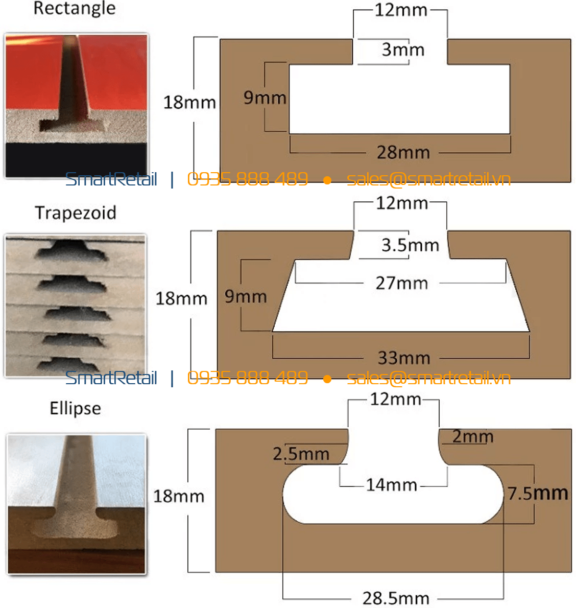 Phay gỗ MDF - Vật dụng thi công shop - SmartRetail - 0935888489