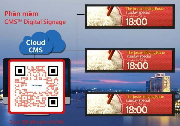 Phần mềm quản lý màn hình tập trung - CMS Digital Signage