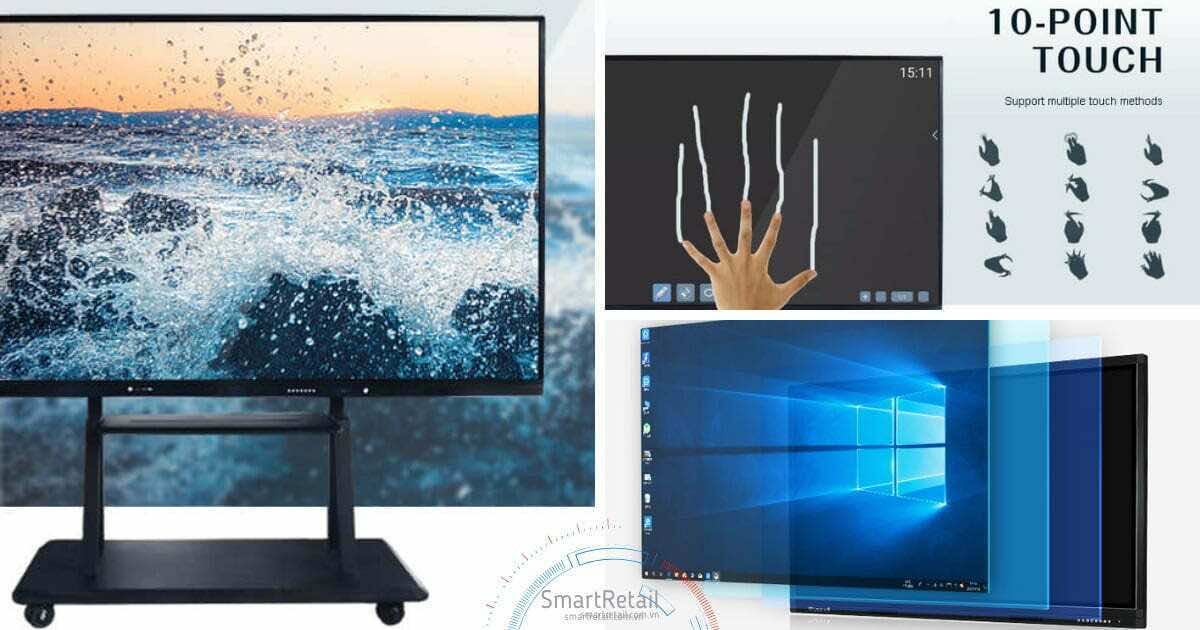 Màn hình tương tác thông minh 86 Inches | Màn hình cảm ứng tương tác 86 Inches | Interactive Smart Board - SmartRetail Màn hình tương tác | Interactive Smart Board Panel | Màn hình cảm ứng tương tác - SmartRetail