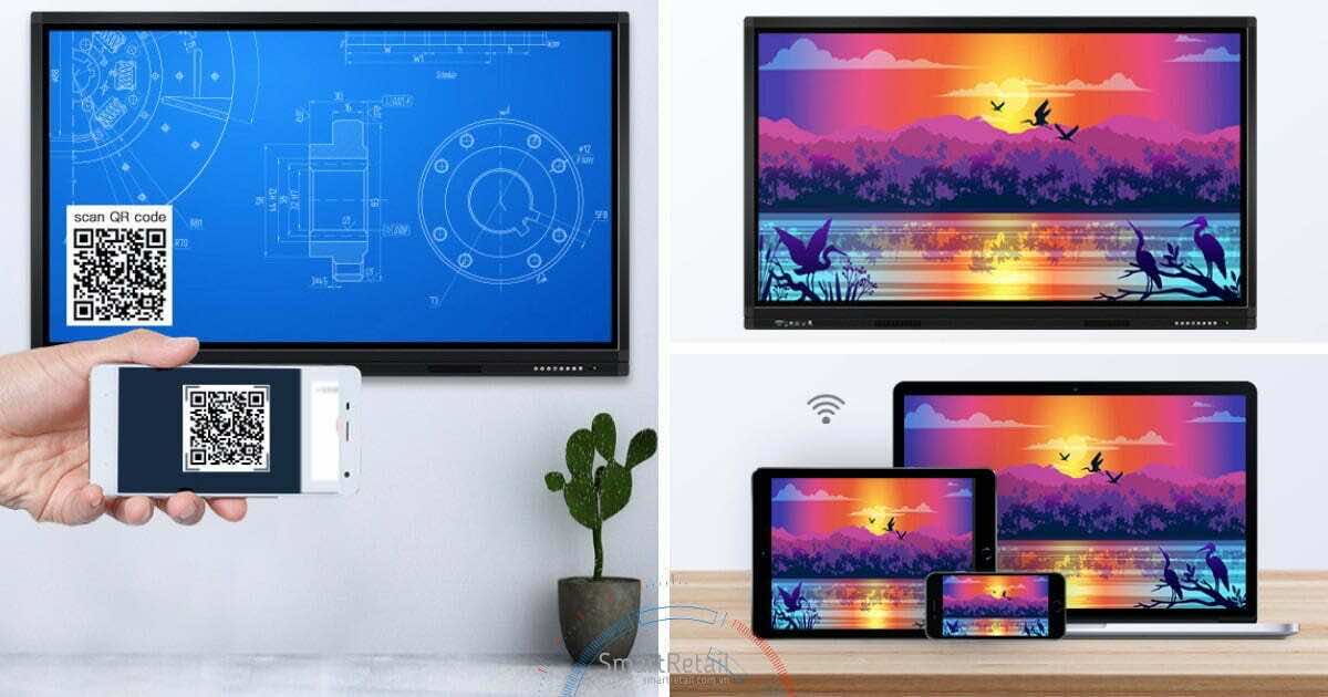 Màn hình tương tác thông minh 86 Inches | Màn hình cảm ứng tương tác 86 Inches | Interactive Smart Board - SmartRetail Màn hình tương tác | Interactive Smart Board Panel | Màn hình cảm ứng tương tác - SmartRetail