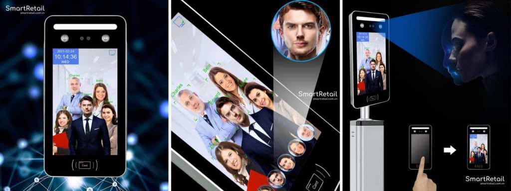 Máy Chấm công Face ID | Chấm công nhận diện khuôn mặt - SmartRetail