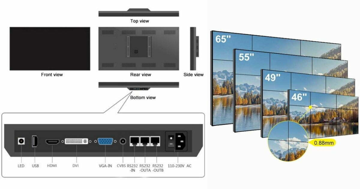 Màn hình ghép LG-SAMSUNG-PHILIPS-BOE-INNOTECH | SmartRetail