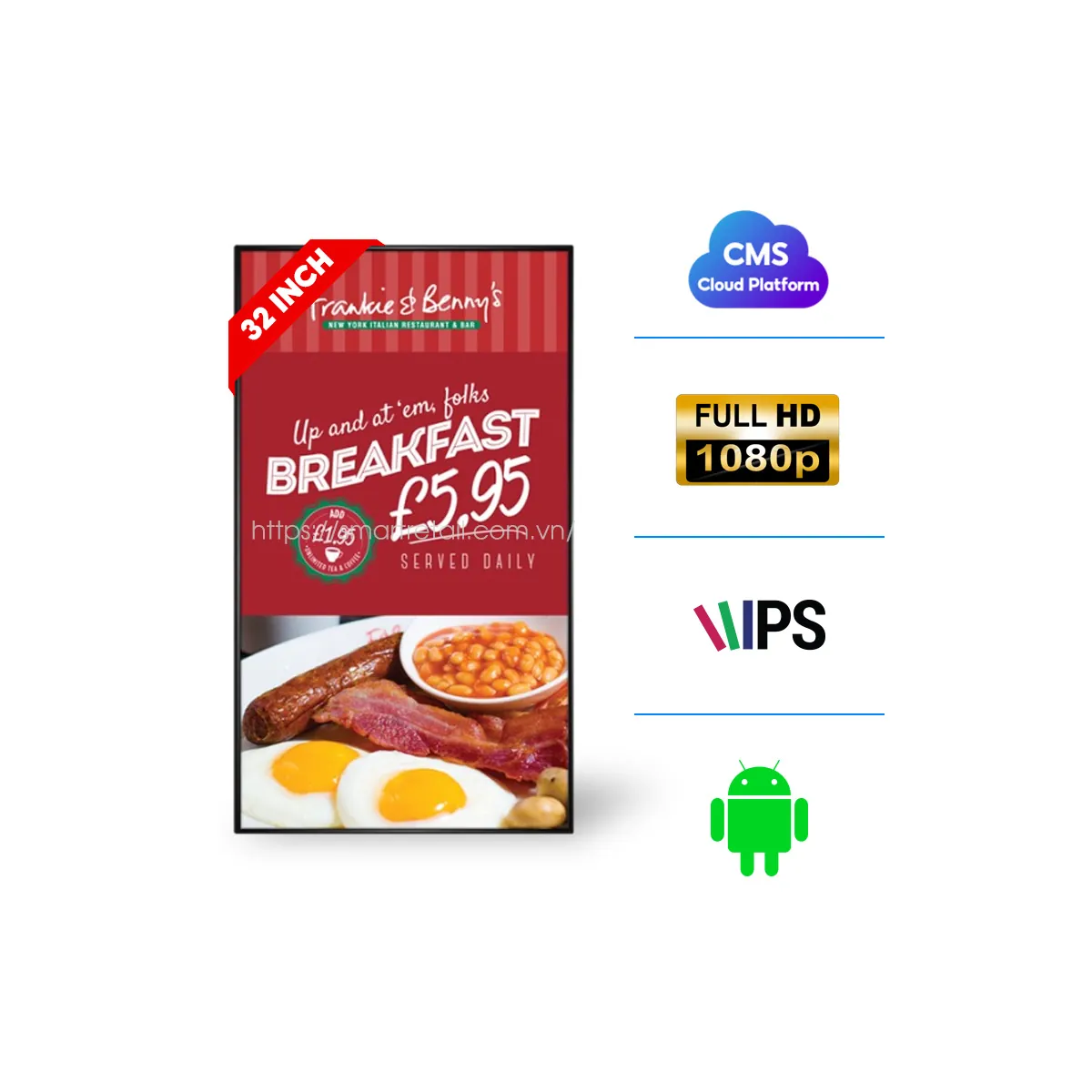 Màn hình quảng cáo Menu Board 32 Inch