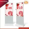 Màn hình quảng cáo chân đứng 55 Inch màu trắng | Màn hình Standee điện tử 55 Inch - SmartRetail