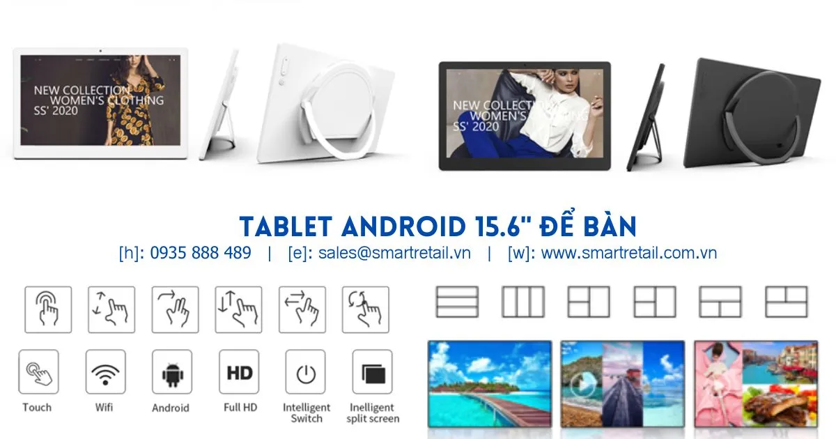 Tablet Android RK3288/ Máy tính bảng màn hình 15.6 Inch - SmartRetail