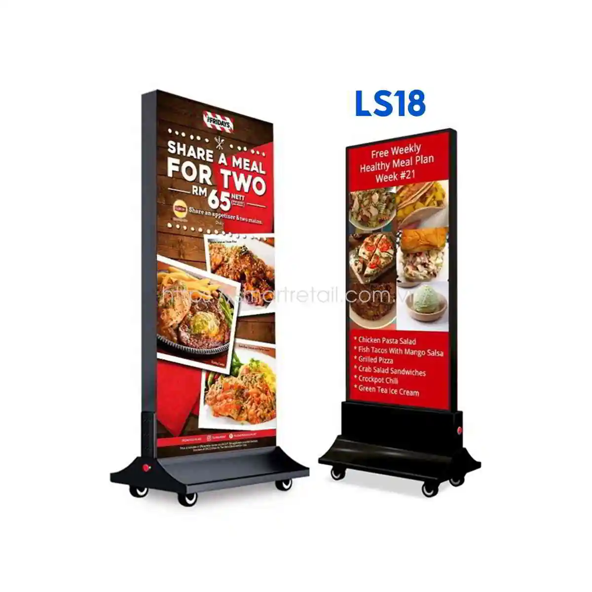 Hộp đèn Led quảng cáo chân đứng LS18 - SmartRetail