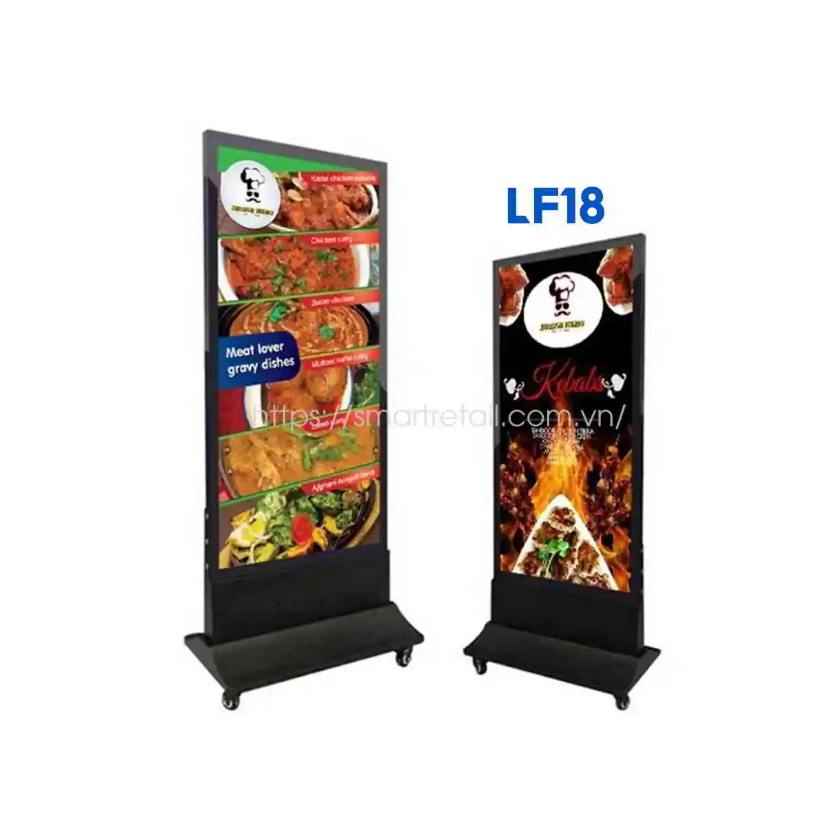 Hộp đèn chân đứng siêu mỏng LF18 - SmartRetail