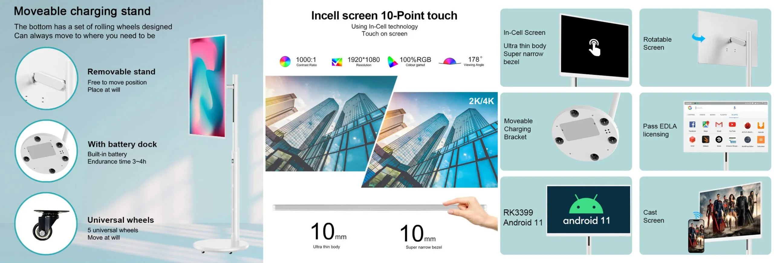 Màn hình cảm ứng di đông 27 Inch | Màn hình cảm ứng 27" In-cell Touch - SmartRetail