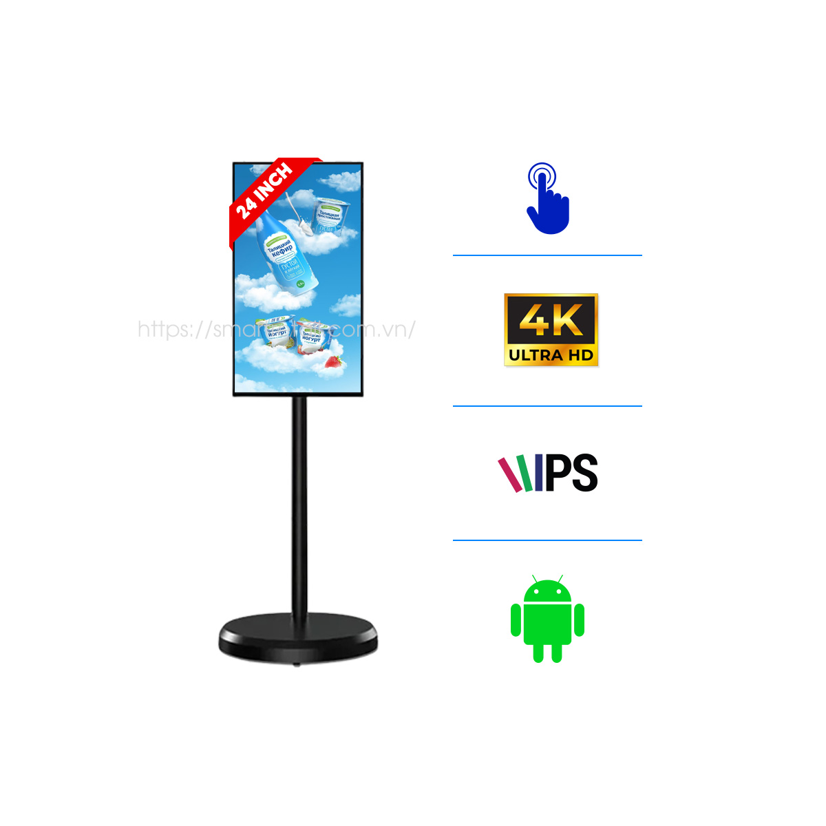 Màn hình cảm ứng di động 24 inch