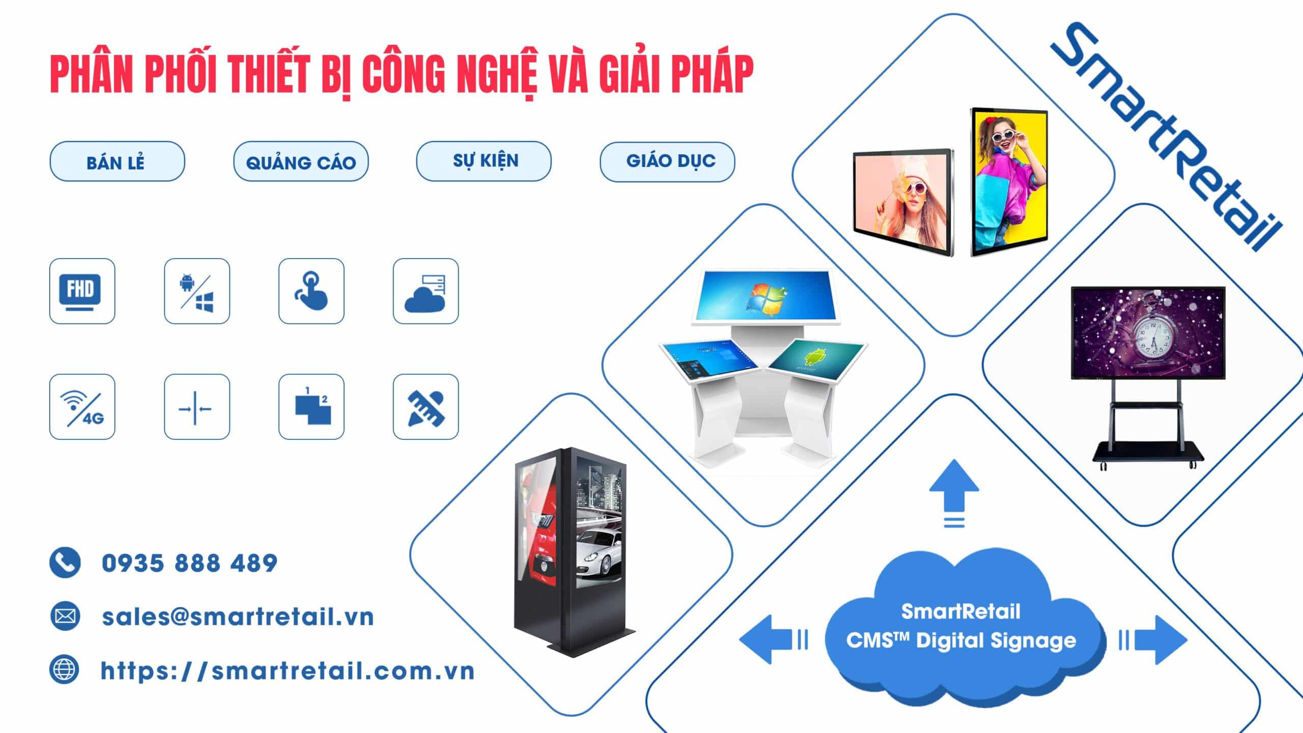 Man Hinh Quang Cao (lcd Digital Signage) Gia Re Nhat Hcm Smartretail