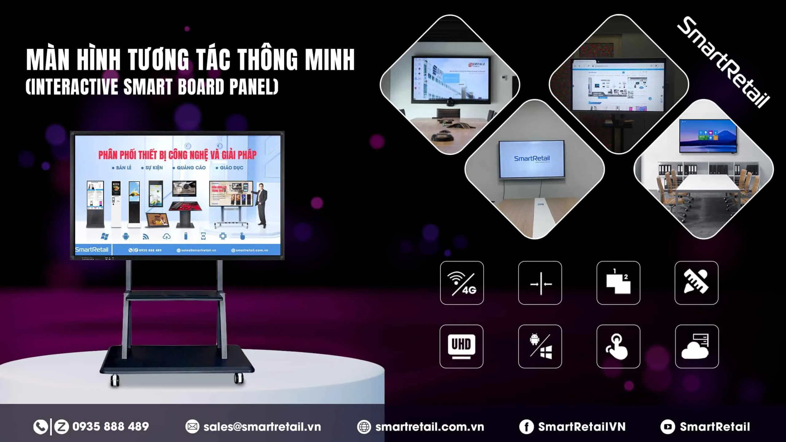 Man Hinh Quang Cao (lcd Digital Signage) Gia Re Nhat Hcm Smartretail