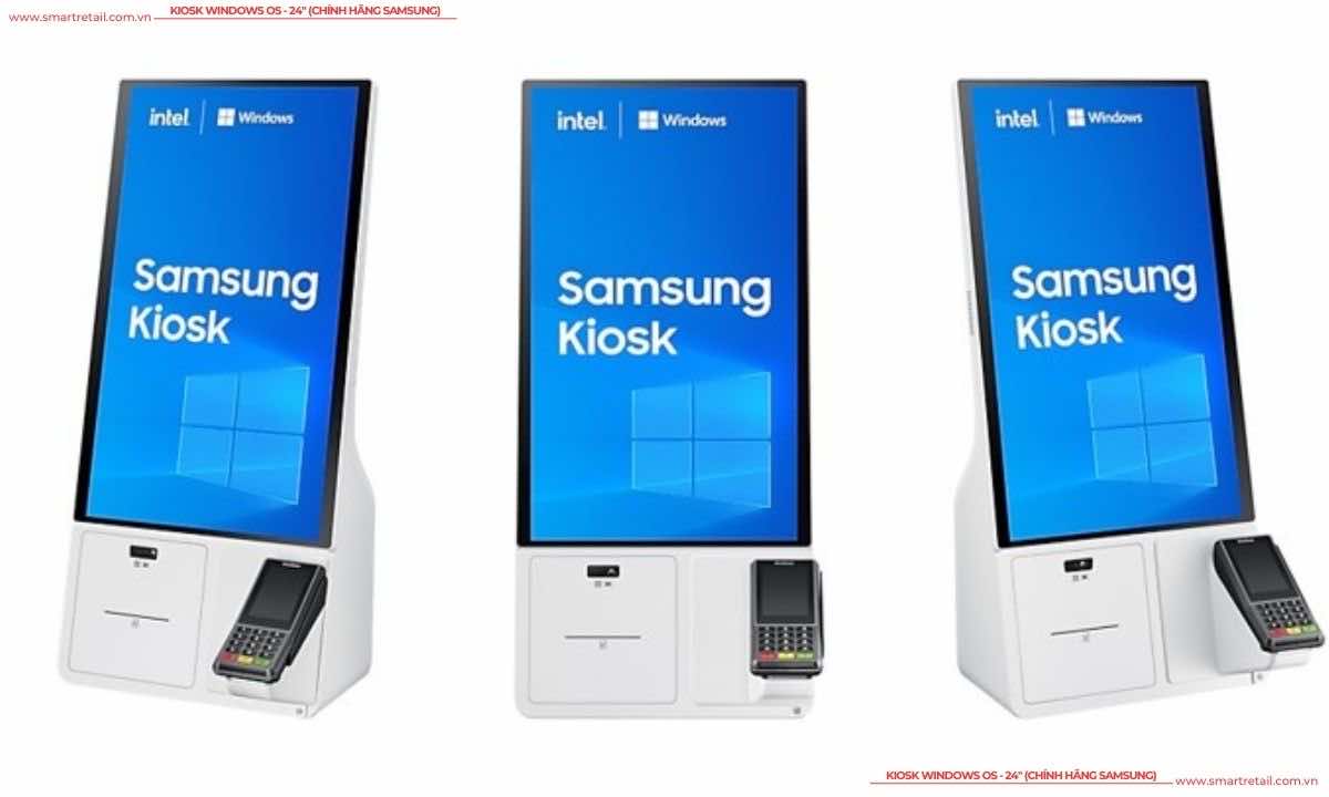 Samsung Kiosk Windows OS màn hình cảm ứng 24 Inch | Kiosk Self Ordering 24" chính hãng SAMSUNG - SmartRetail