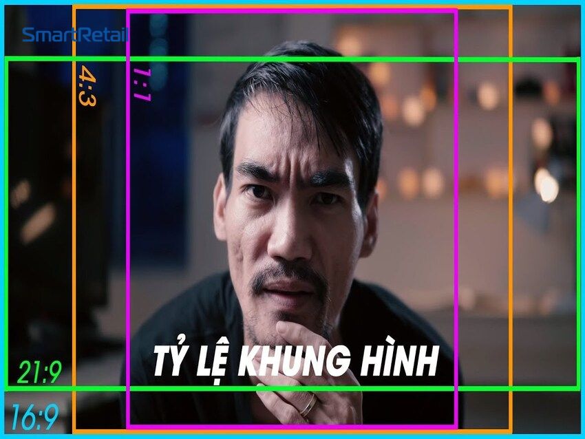 tỷ lệ khung hình để hiện thông tin quảng cáo 