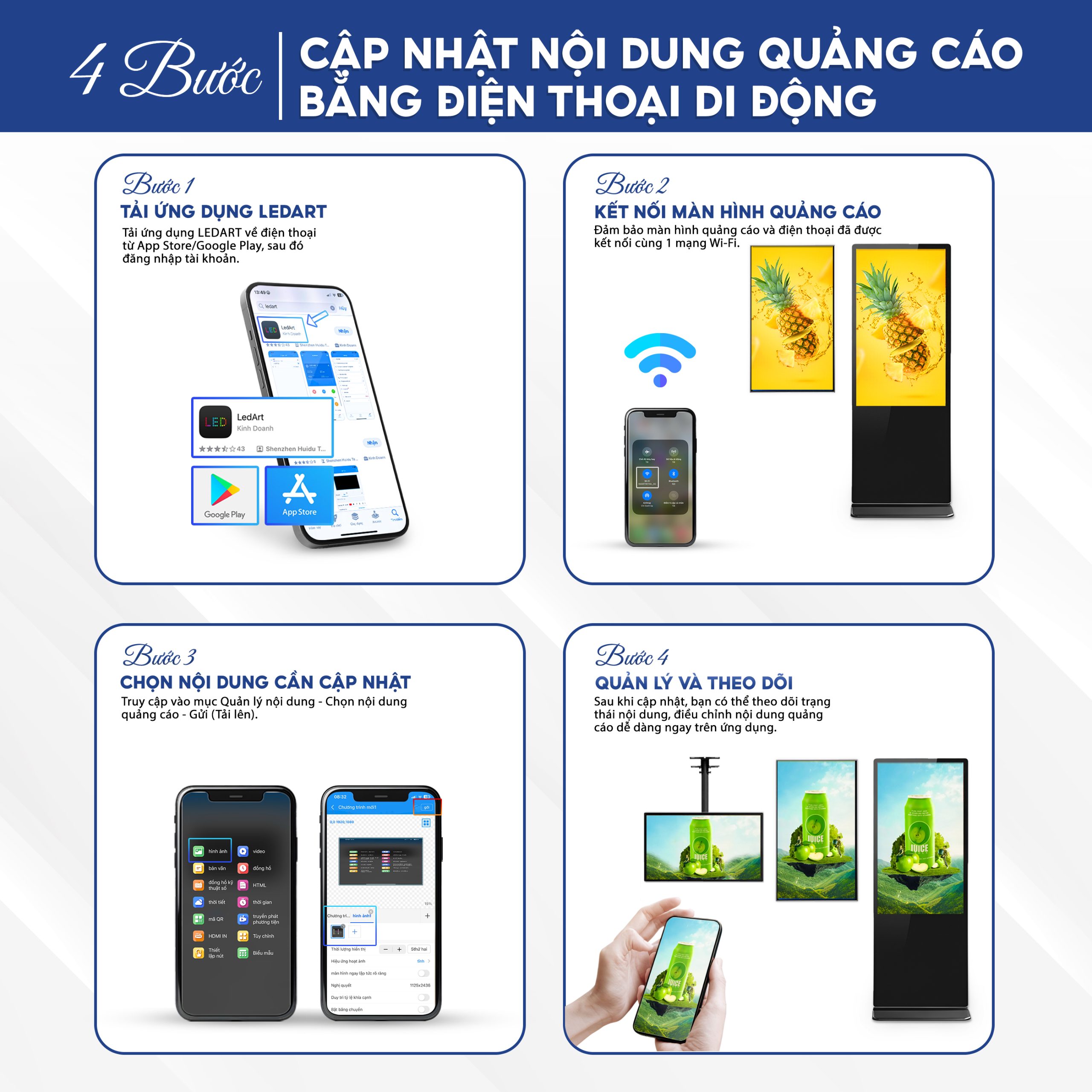 Man Hinh Quang Cao | Man Hinh Chan Dung 1000 Nits | Smartretail