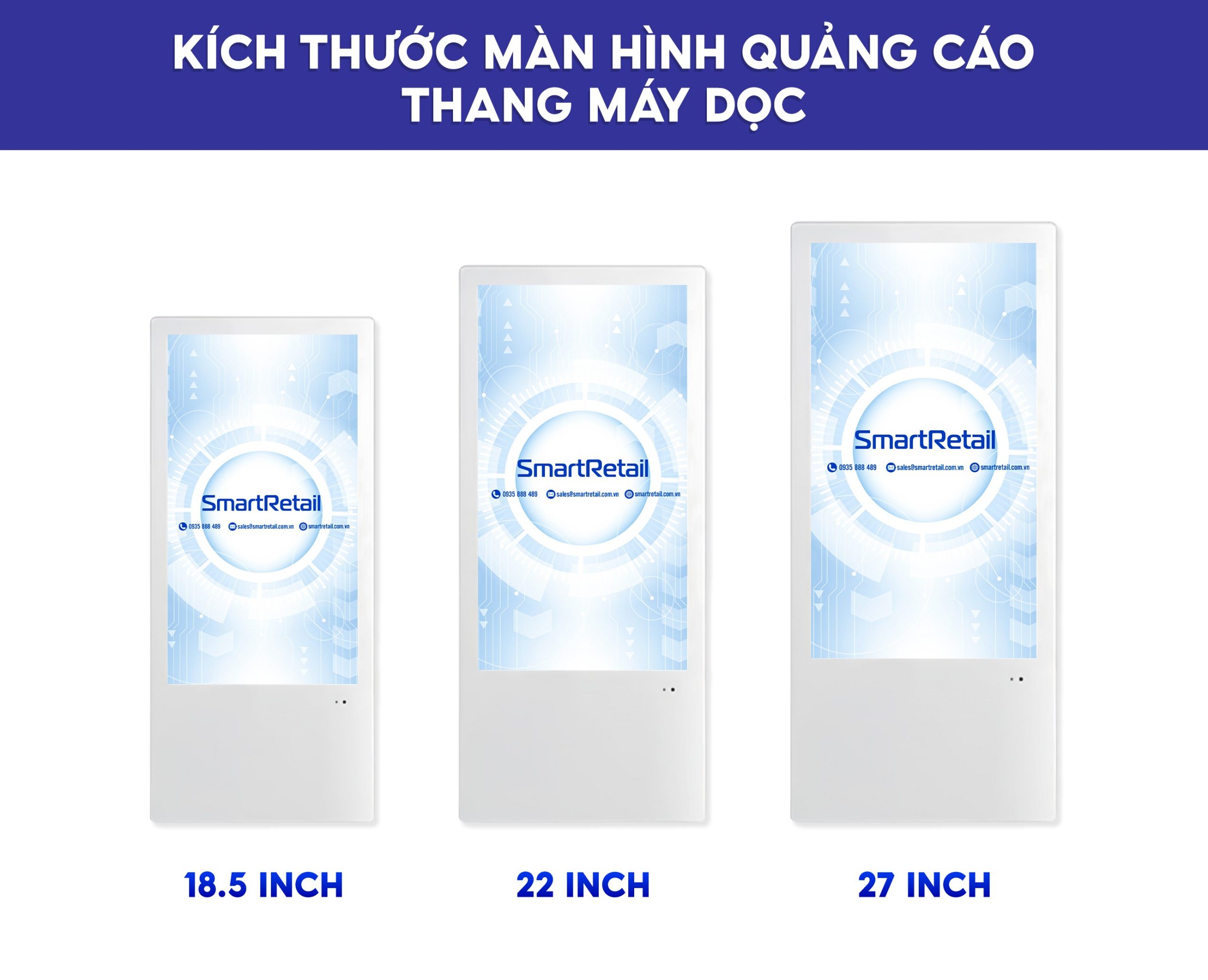 Man Hinh Quang Cao | Man Hinh Quang Cao Thang May | Man Hinh Elevator Smartretail