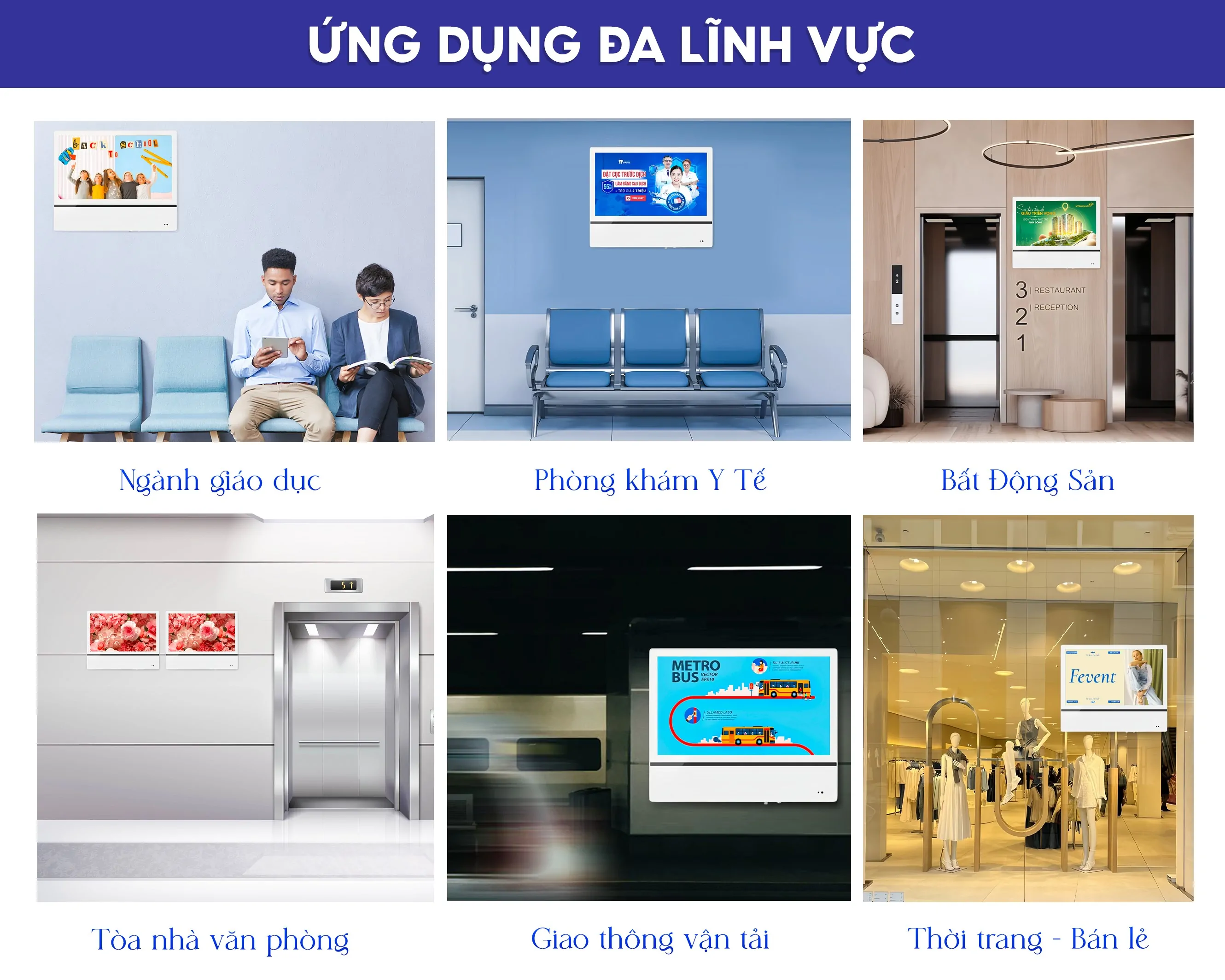 Man Hinh Quang Cao | Man Hinh Quang Cao Thang May | Man Hinh Elevator Ngang Smartretail