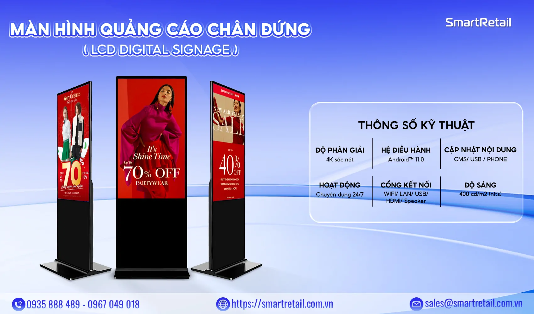 Sr Web Banner Standee