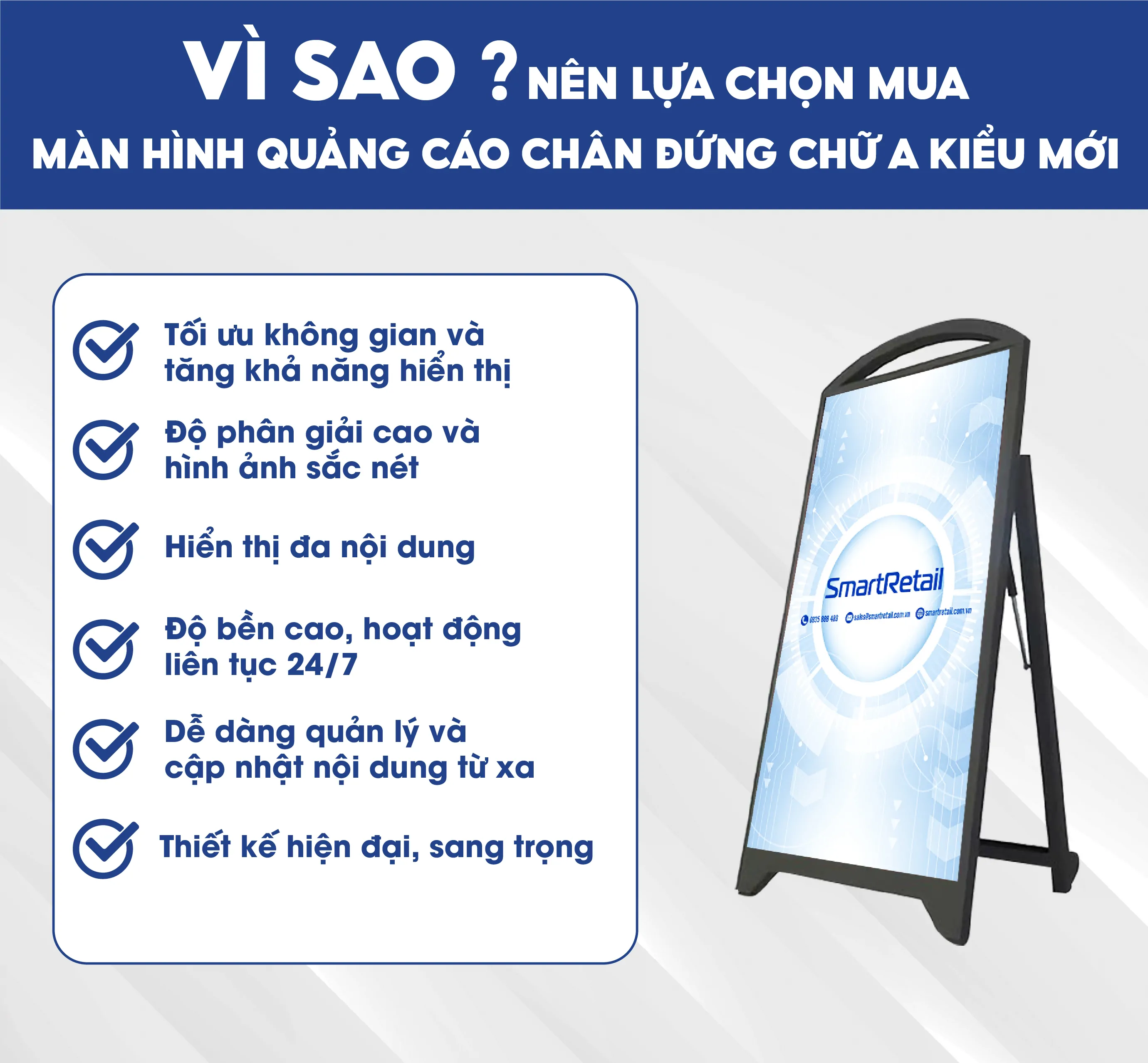 VÌ sao chọn mua màn hình của SMARTRETAIL?