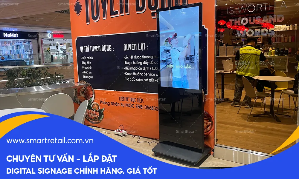 Chuyên cung cấp màn hình quảng cáo chân đứng (Digital Signage) | SmartRetail 