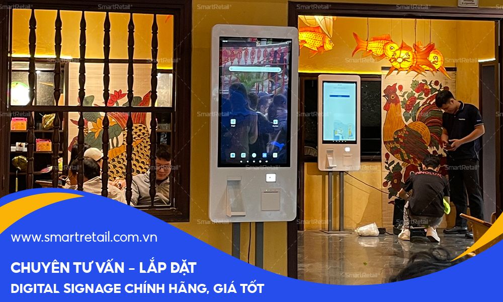 Kiosk bán hàng tự động tại Croissant Taiyaki Hội An