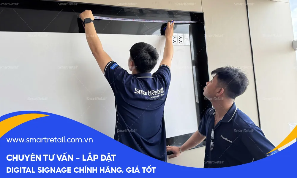 SmartRetail triển khai màn hình tương tác tại Tân Nhật Nguyệt – đúng tiến độ, chuẩn chất lượng