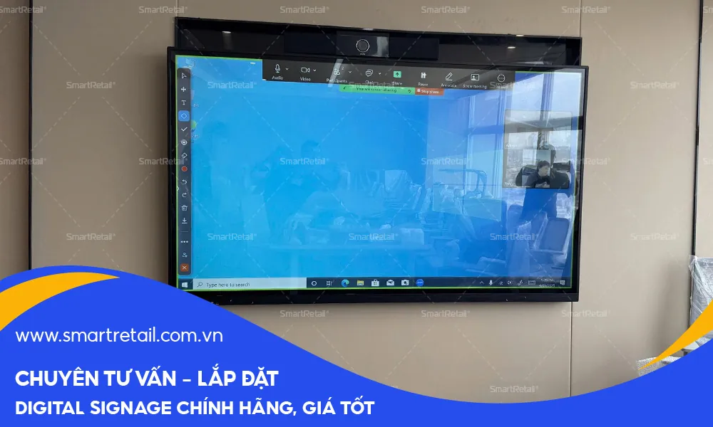 Sản phẩm màn hình tương tác 86 inch tại Tân Nhật Nguyệt