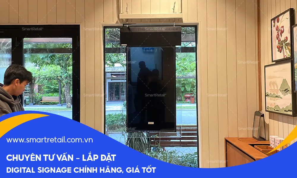 Thiết bị hoàn thành lắp đặt tại không gian cửa hàng
