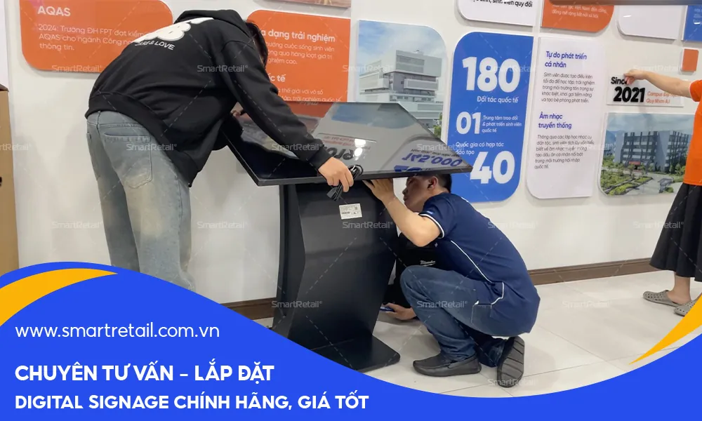 SmartRetail hỗ trợ lắp đặt thiết bị 