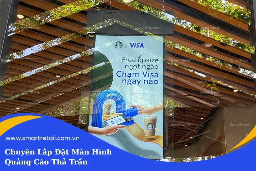 màn hình quảng cáo thả trần
