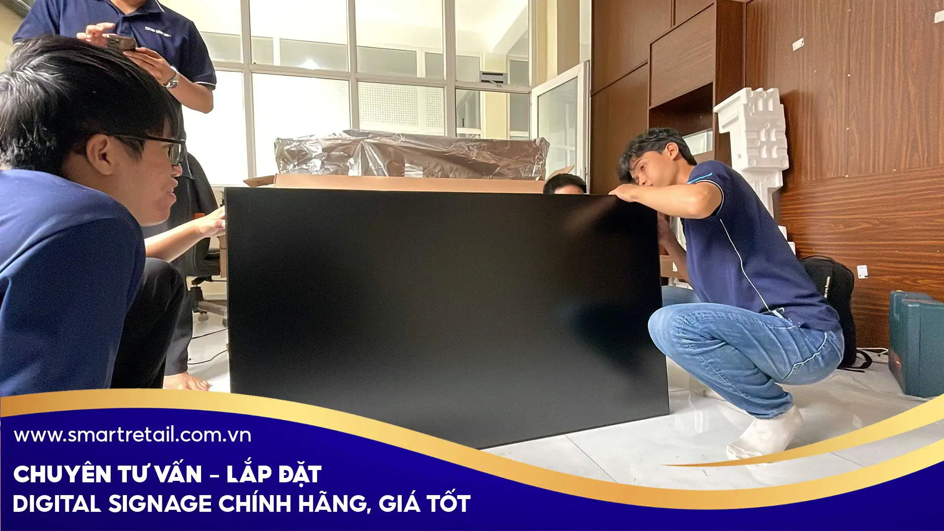 Cấu tạo màn hình ghép bao gồm nhiều màn lcd | SmartRetail 